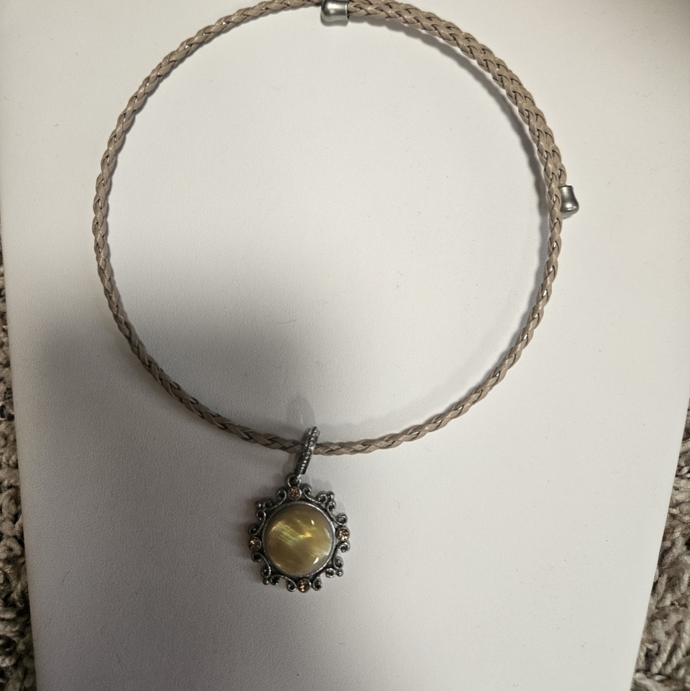 Lia Sophia Gold and Silver Twisted Pendant Necklace - Picture 3 of 6